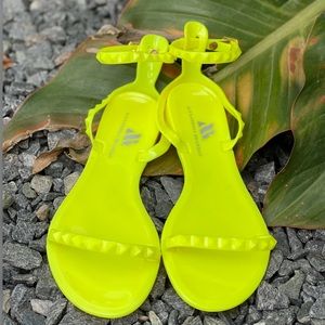 LIMITED EDITION Alexandria Brandao Aria Waterproof Sandal in Neon Yellow